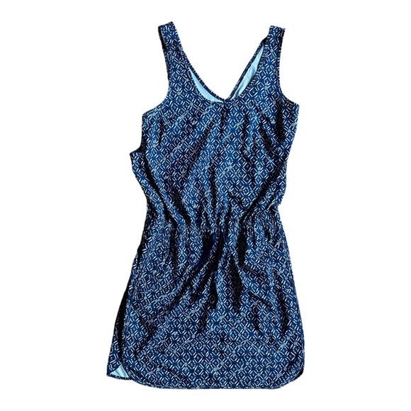 Patagonia Dresses & Skirts - Patagonia Worn Wear Women's Fleetwith Dress Blue Patterned Size S